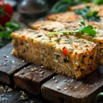 Juicy, wholesome sandwich highlighting fresh carrots and herbs.