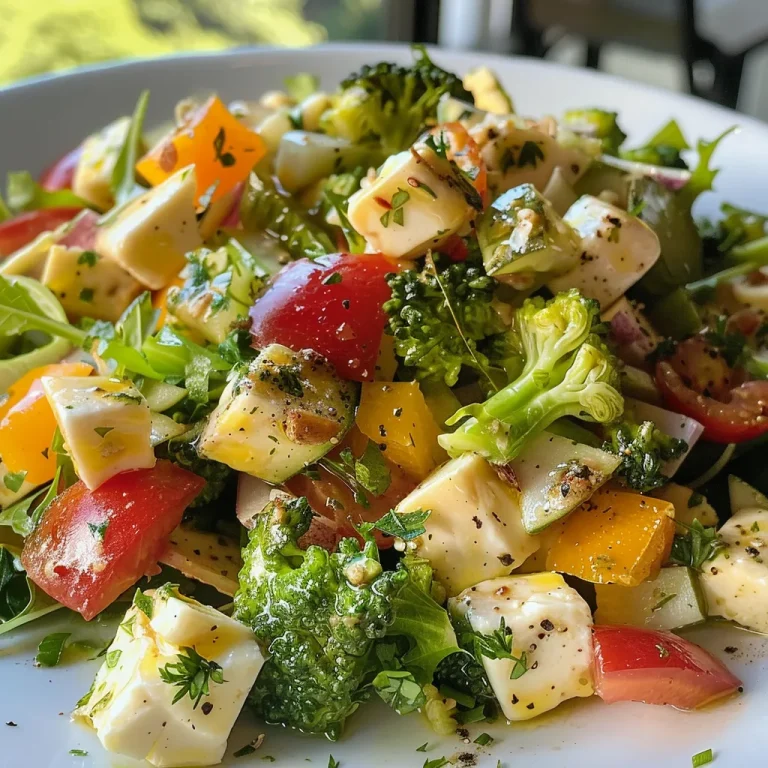 Juicy Salada Primavera Agridoce showing a mix of ingredients like carrots and raisins.