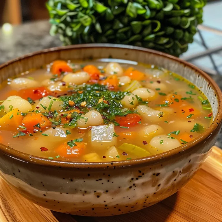 Detailed image of Sopa de Legumes Light, highlighting fresh ingredients like onions and garlic.
