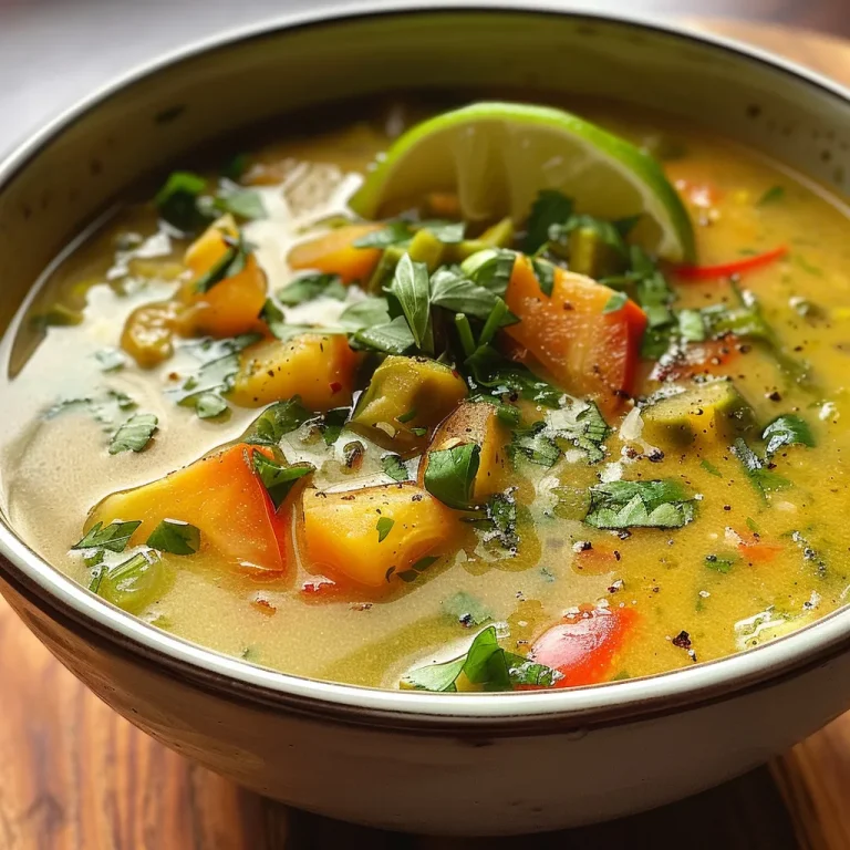 Juicy and hearty Sopa Detox Nutritiva with assorted chopped vegetables.