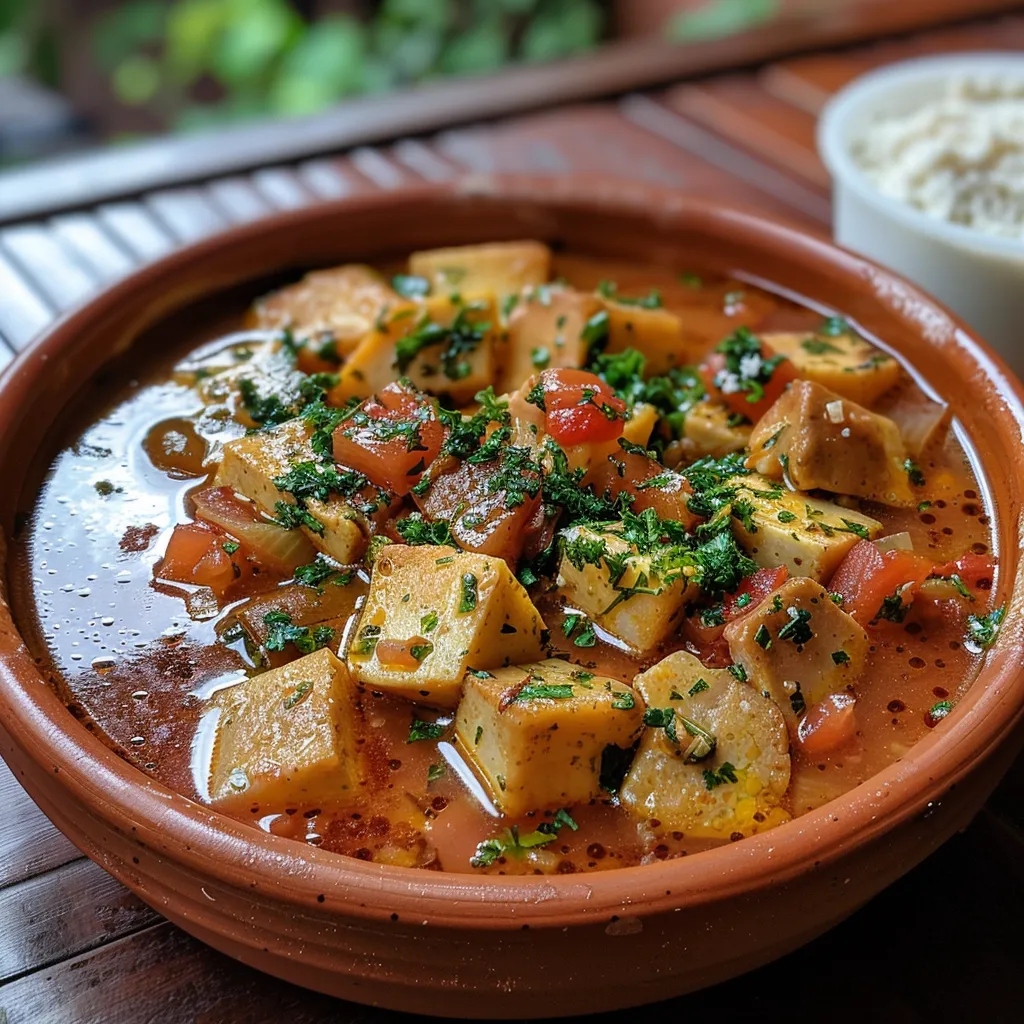 Tantalizing close-up of homemade Molho com Almôndegas à Tia Nancy, featuring vibrant colors and fresh ingredients.