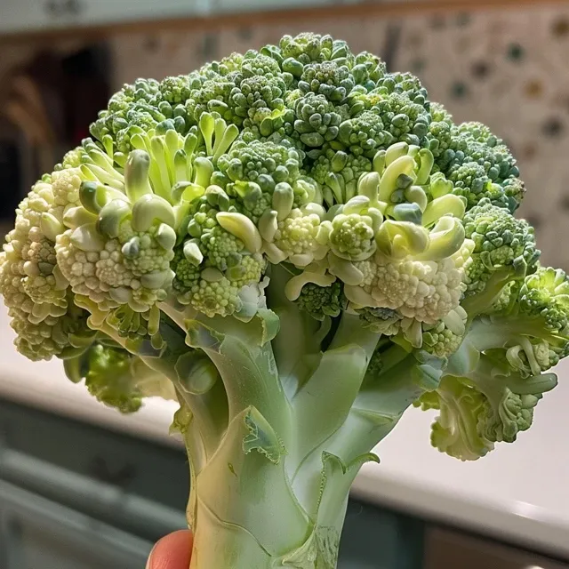 Porção de vegetais sautéed frescos dispostos artisticamente em uma superfície.