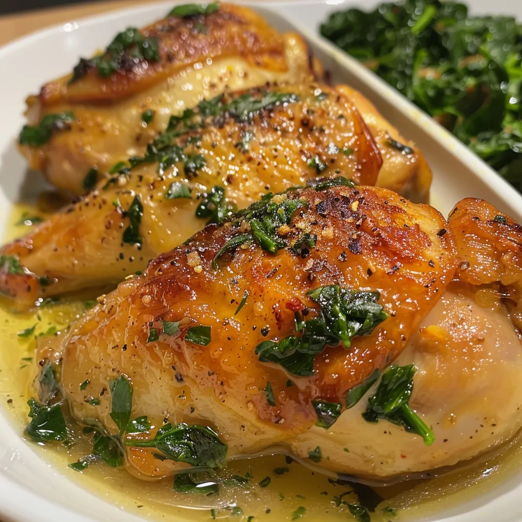 Prato gourmet de peito de frango com espinafre e ricota, servido com polpa de tomate.