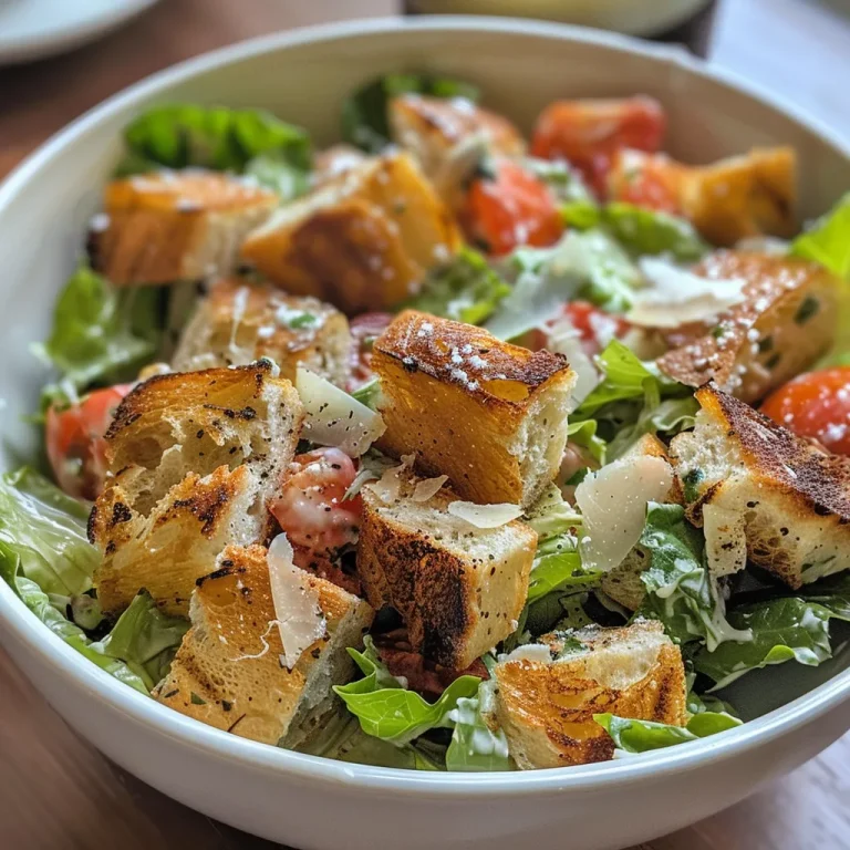 A vibrant plate of Caesar salad with chicken, showcasing fresh ingredients and croutons.