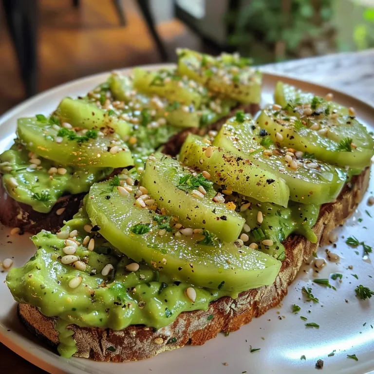 Desperte seu Paladar: Torrada com Abacate e Limão para um Café da Manhã Irresistível Aperitivo de torrada com abacate, decorada com queijo feta e ervas, em uma superfície de madeira.