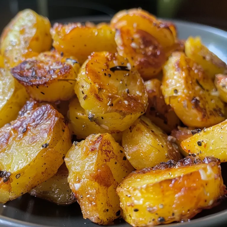 Close-up of crispy Batatas a Murro with textured skin and glistening olive oil.