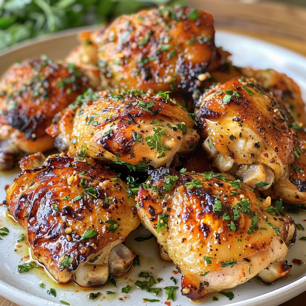 Delicious Bolinhos de Frango com Manteiga de Alho, garnished with parsley.