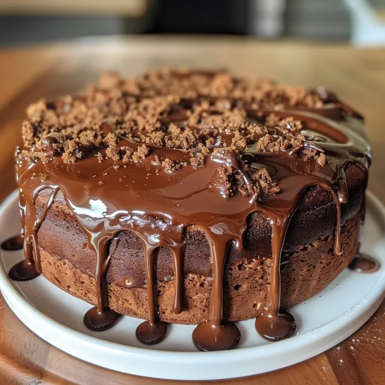 Moist chocolate cake with a rich appearance captured from the side.