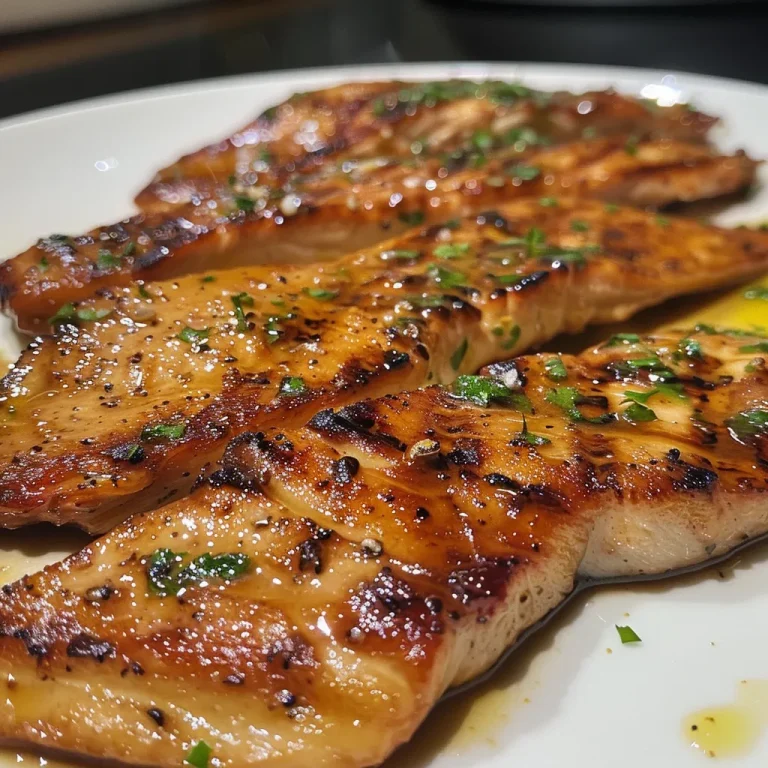 Descubra o Sabor do Filete de Frango com Molho Cremoso de Alho: Uma Receita Imperd vel! Filete de frango suculento coberto com molho cremoso de alho.