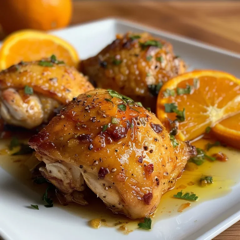 Frango Laranja: Uma Del cia que Vai Transformar Seu Almo o Close-up of tender frango laranja with vibrant orange sauce.