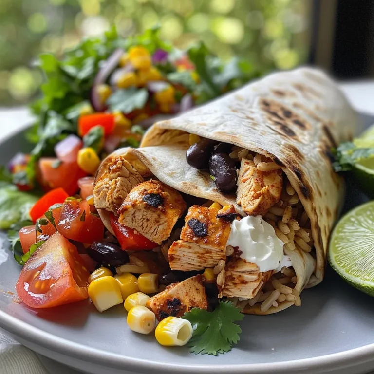 Tigelas de burrito de frango com ingredientes coloridos dispostos artisticamente.