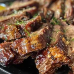 Close-up of a juicy serving of Cuscuz Nordestino with optional cheese and meat.