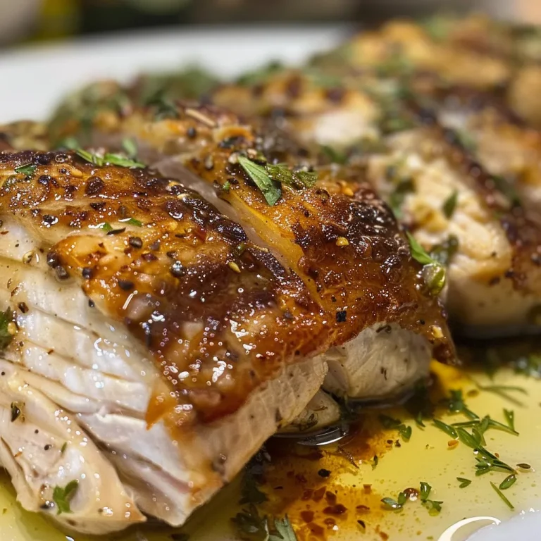 Close-up of juicy grilled chicken fillet seasoned with paprika.
