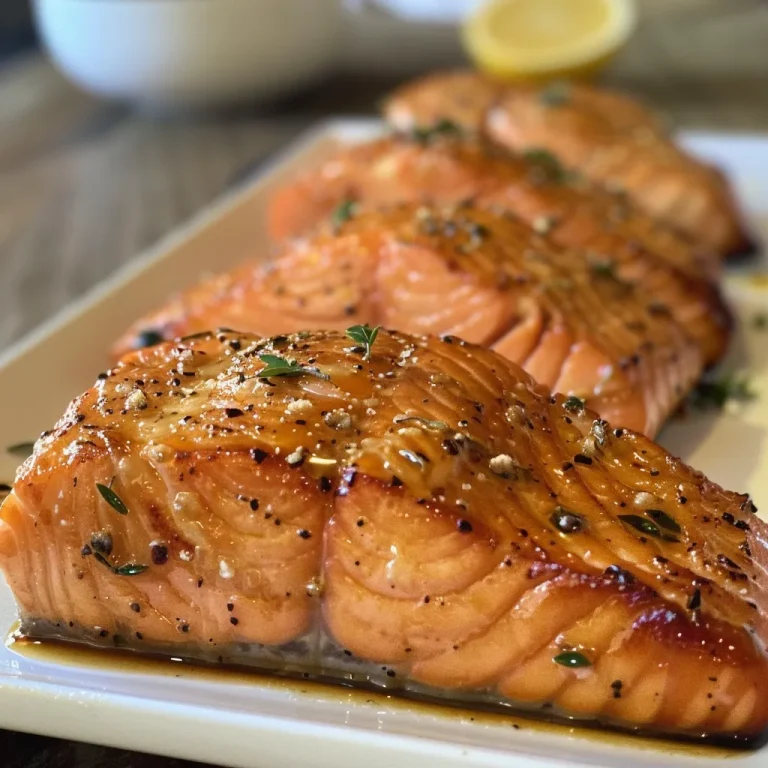 Filés de salmão cozidos na airfryer, suculentos e dourados.