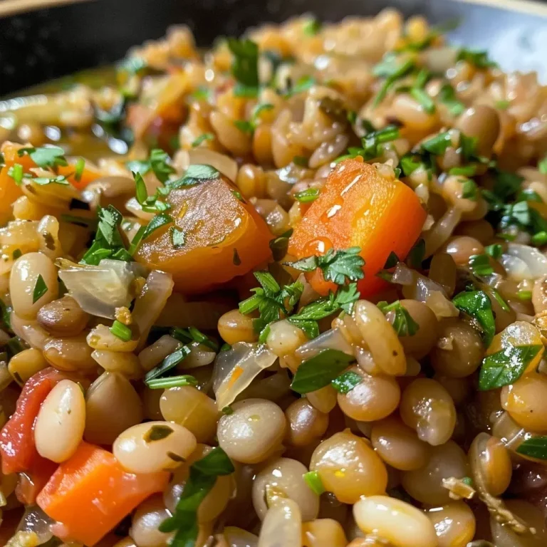 ['Close-up de um prato de arroz de lentilhas com abóbora e brócolos.', 'Arroz de lentilhas com pedaços de abóbora e brócolos em destaque.', 'Detalhe de uma refeição saudável com arroz, lentilhas, abóbora e brócolos.', 'Prato colorido de arroz com lentilhas, abóbora e brócolos.']