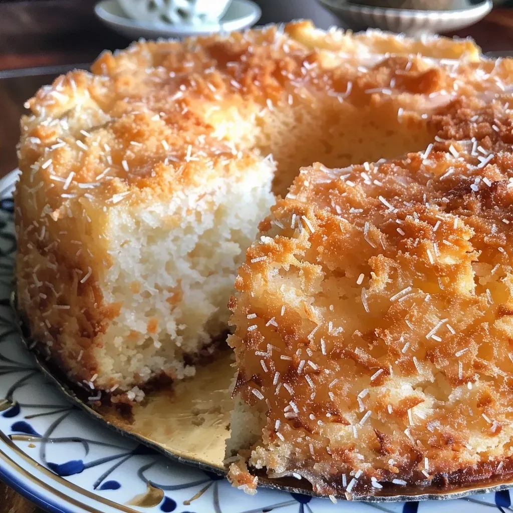 ['Bolo de Coco com Farinha de Aveia em ângulo lateral, mostrando sua textura fofa.', 'Close-up de um pedaço de Bolo de Coco com Farinha de Aveia, evidenciando o coco ralado.', 'Lateral de um Bolo de Coco com Farinha de Aveia, destacando a cobertura e a umidade.', 'Vista lateral de um Bolo de Coco com Farinha de Aveia, mostrando sua crocância e maciez.']