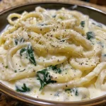 ['Prato de massa com queijo ricotta e espinafre, decorado com limão.', 'Close-up de massa com queijo ricotta e espinafre em um prato.', 'Prato de esparguete com espinafre, queijo ricotta e limão.', 'Porção de massa com queijo ricotta e espinafre, vista lateral.']