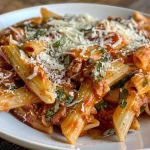 ['Massa integral com cogumelos e molho pesto de nozes em um prato.', 'Close de um prato de massa integral com cogumelos e molho pesto.', 'Detalhe de massa penne integral ao lado de cogumelos e ervas frescas.', 'Porção de massa integral com molho pesto e cogumelos, decorada com nozes.']