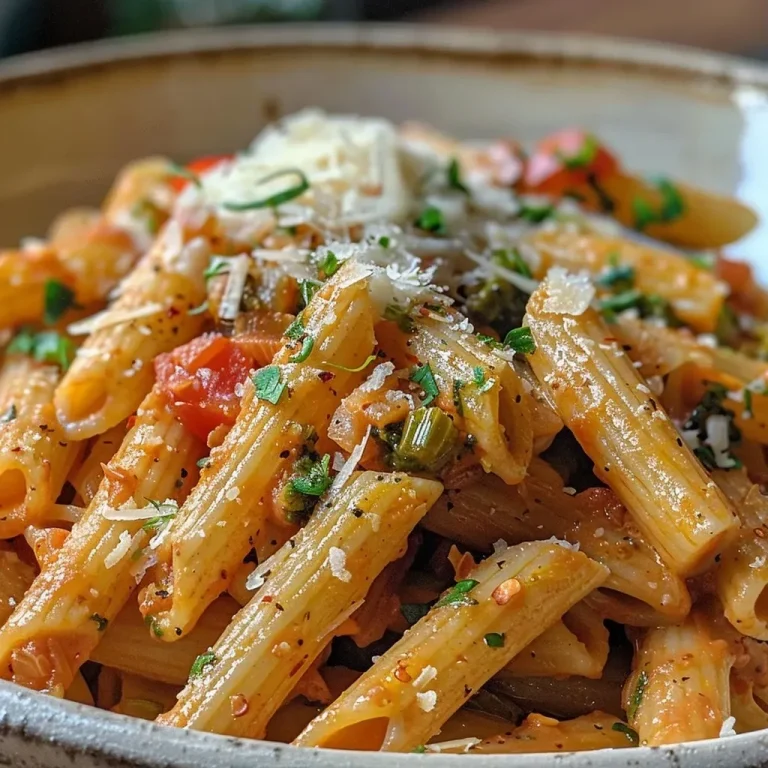 ['Prato de massa penne com legumes coloridos em molho cremoso.', 'Detalhe de massa penne com cenoura, pimentão e brócolis em um prato raso.', 'Massa penne coberta com molho cremoso e acompanhada de legumes frescos.', 'Close-up de Massa Penne com diversas verduras em molho rico e cremoso.']