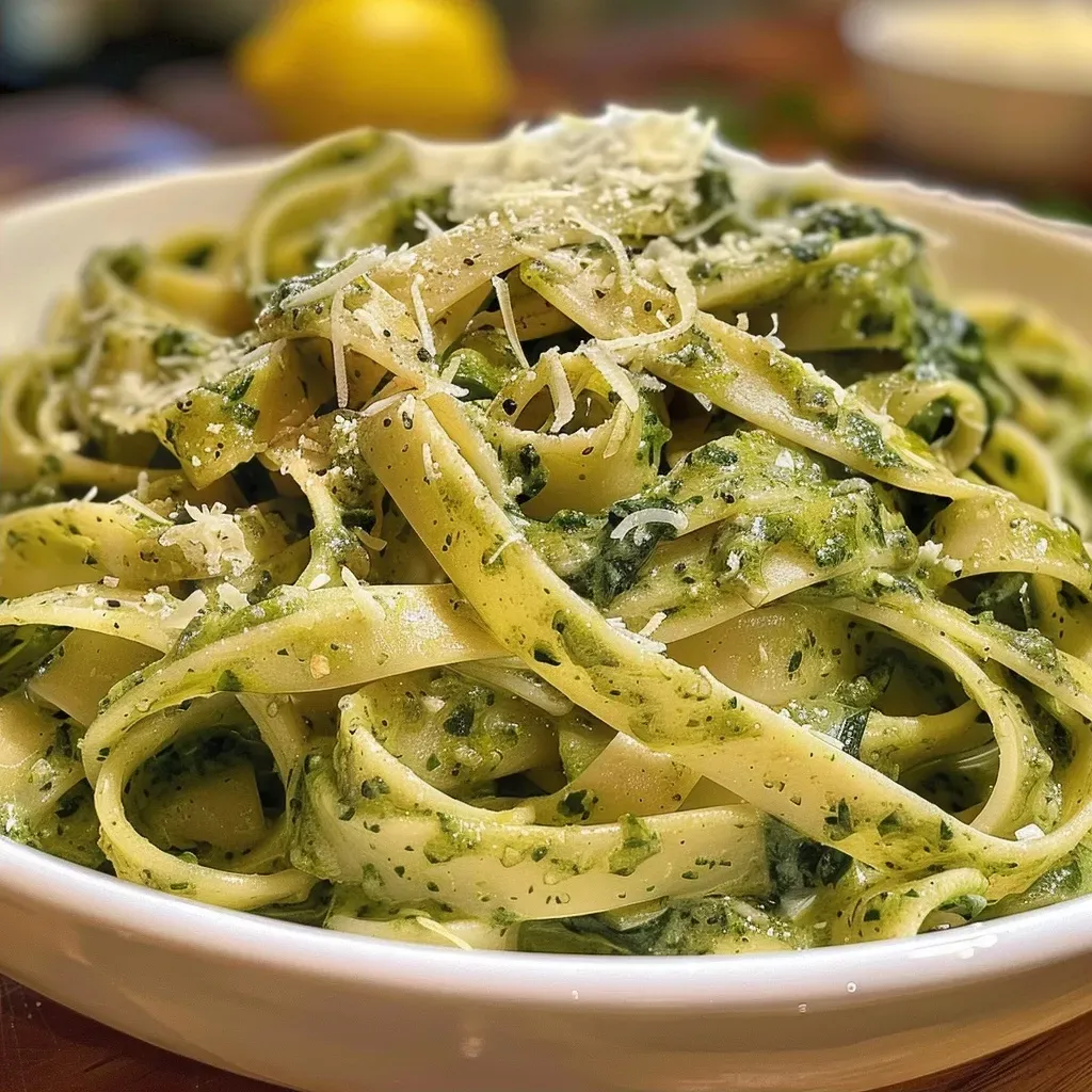 ['Molho verde para macarrão sem glúten em um prato.', 'Close-up de um molho verde cremoso ao lado de macarrão sem glúten.', 'Prato com molho verde fresco e ingredientes ao fundo.', 'Vista lateral de um molho verde vibrante em um recipiente.']