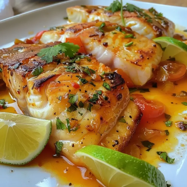 ['Filés de peixe ao molho de coentro com legumes frescos.', 'Prato de Peixe ao Molho de Coentro com tomates e cebolas.', 'Close de filés de tilápia acompanhados de molho verde.', 'Peixe servido com molho de coentro e decoração de ervas.']