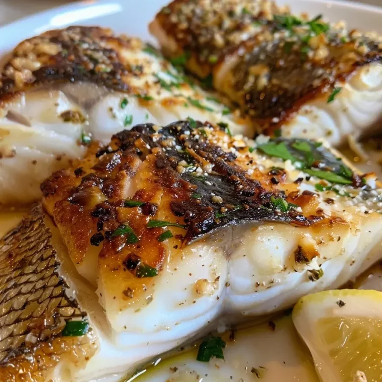 ['Peixe assado com crosta de amêndoas e ervas frescas.', 'Close-up de peixe assado coberto com amêndoas trituradas.', 'Filé de peixe assado com crosta crocante de amêndoas.', 'Prato de peixe assado decorado com ervas aromáticas.']