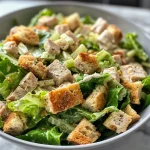 ['Salada Caesar de atum com alface e ovos.', 'Porção deliciosa de Salada Caesar de atum com croutons.', 'Close de uma Salada Caesar de atum com ingredientes frescos.', 'Salada Caesar de atum com detalhes de ovos cozidos.']