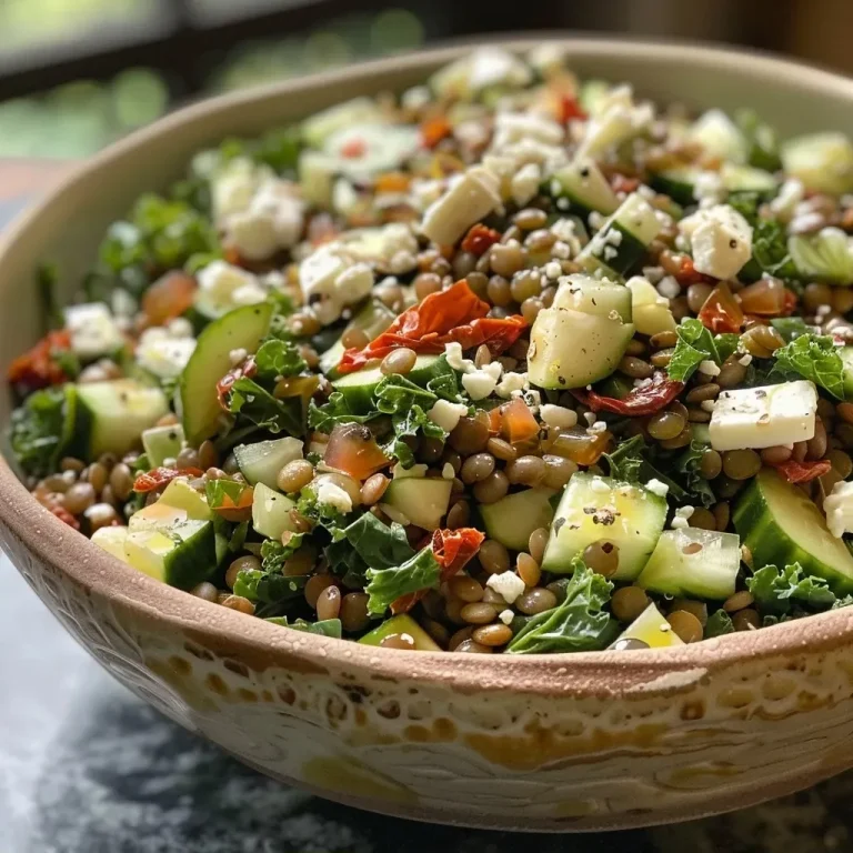 ['Salada de lentilhas com tomate seco e queijo feta.', 'Close up de salada de lentilhas colorida e saudável.', 'Salada fresca de lentilhas, tomate seco e couve.', 'Ingredientes frescos em uma salada de lentilhas deliciosa.']