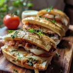 ['Sanduíche de pão de forma com ricota e vegetais.', 'Close-up de um sanduíche recheado com ricota e cenoura.', 'Sanduíche de pão de forma com camadas de ricota e presunto.', 'Delicioso sanduíche de ricota com alface e tomate.']