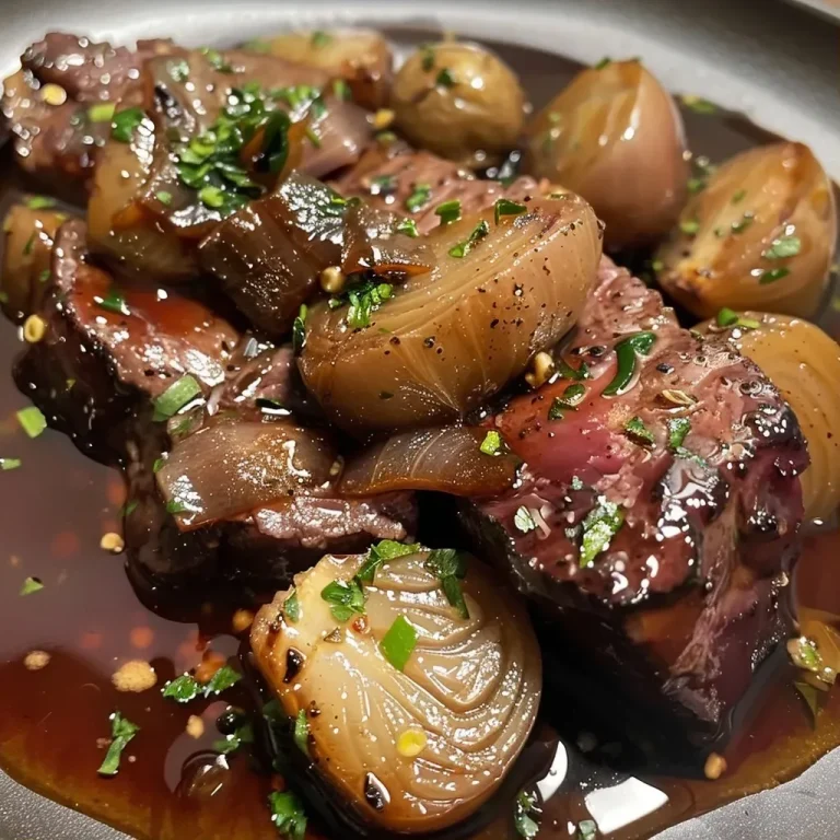 ['Prato de alcatra ao vinho tinto, suculenta e bem apresentada.', 'Close de alcatra ao vinho tinto, com molho e acompanhamentos.', 'Alcatra ao vinho tinto, mostrando detalhes da carne e temperos.', 'Alcatra ao vinho tinto em uma mesa, com aparência apetitosa.']