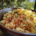 ['Close-up de um prato de arroz de polvo, com ingredientes coloridos visíveis.', 'Arroz de polvo à moda do Chef, mostrando a textura suculenta do prato.', 'Prato saboroso de arroz de polvo, realçando ingredientes frescos e vibrantes.', 'Detalhe do arroz de polvo, retratando sua riqueza e apresentação atraente.']