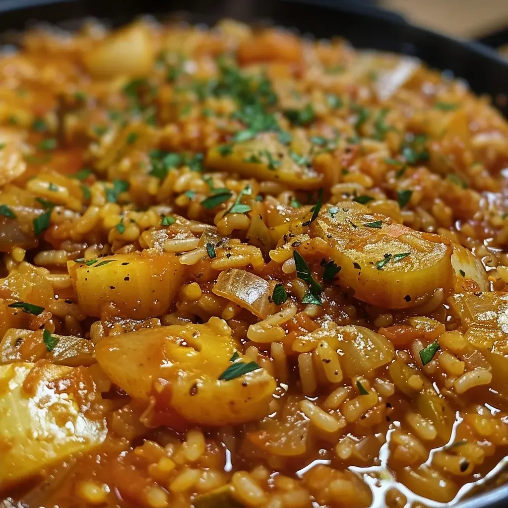 ['Close-up de um prato de arroz de polvo, com ingredientes coloridos visíveis.', 'Arroz de polvo à moda do Chef, mostrando a textura suculenta do prato.', 'Prato saboroso de arroz de polvo, realçando ingredientes frescos e vibrantes.', 'Detalhe do arroz de polvo, retratando sua riqueza e apresentação atraente.']