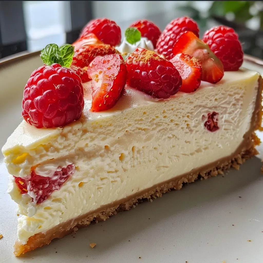 ['Cheesecake de morango em destaque com cobertura de morangos frescos.', 'Fatia de cheesecake de morango com base crocante vista lateral.', 'Close-up de cheesecake de morango decorado, mostrando sua cremosidade.', 'Cheesecake de morango com morangos frescos, pronta para servir.']