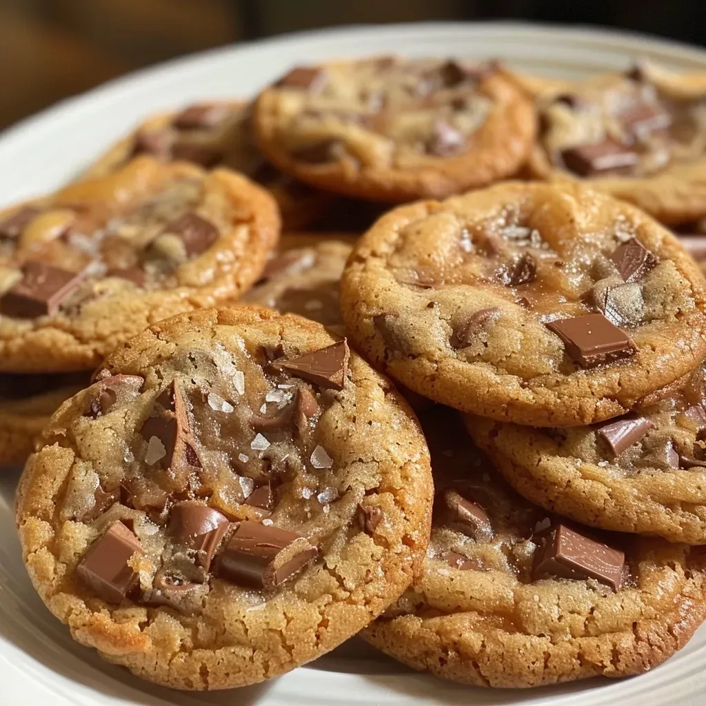 ['Cookies suculentos e dourados, com pedaços de chocolate.', 'Close em cookies frescos, derretendo com chocolate.', 'Cookies scoopáveis com textura macia e ingredientes visíveis.', 'Biscoitos em uma tábua, com chocolate derretido ao redor.']