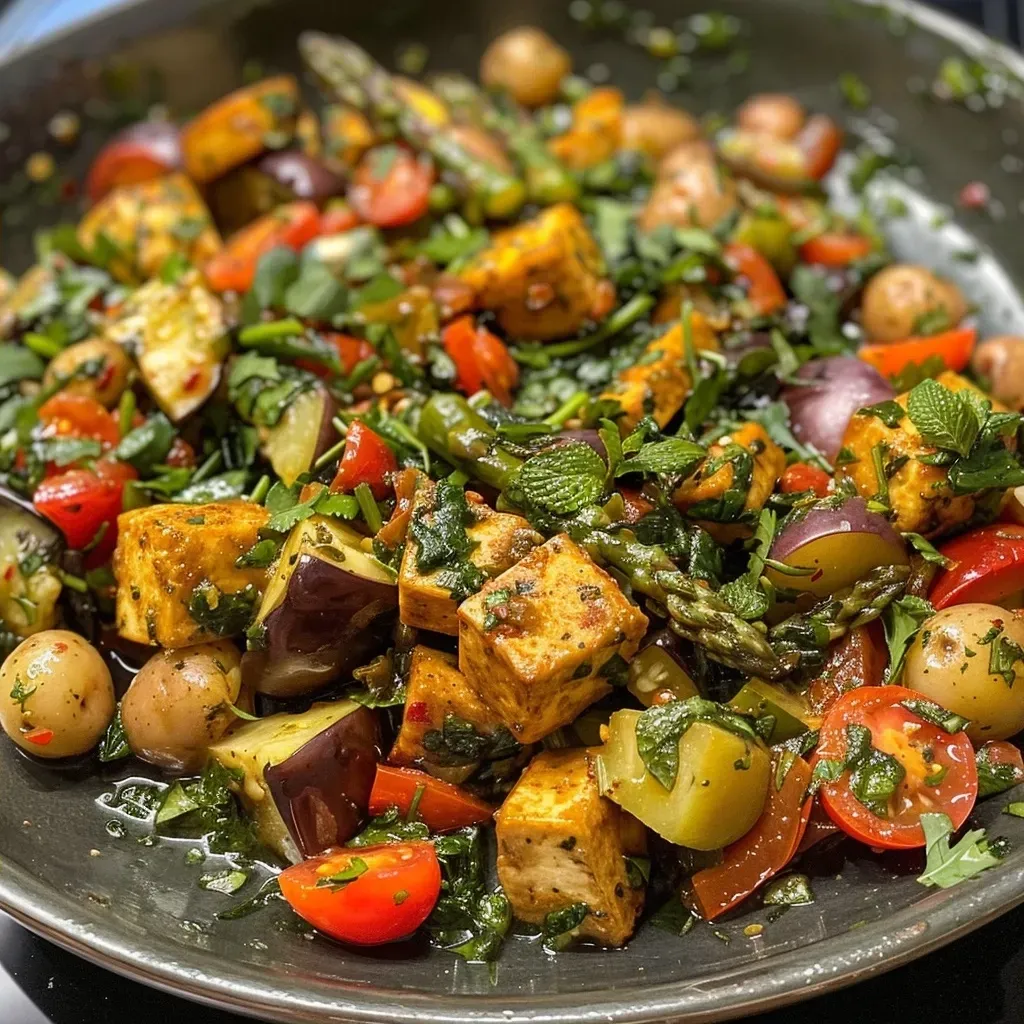 ['Espetinhos de legumes grelhados com molho verde.', 'Espetinhos coloridos de vegetais grelhados.', 'Close-up de vegetais grelhados em palitos.', 'Espetinhos de legumes vibrantes com molho de ervas.']