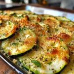 ['Espetos de abobrinha grelhados com alho e parmesão.', 'Abobrinhas em espetos com cobertura de manteiga de alho e queijo.', 'Close de espetos de abobrinha com parmesão e temperos.', 'Zucchini ricamente coberto com alho e queijo em espetos.']