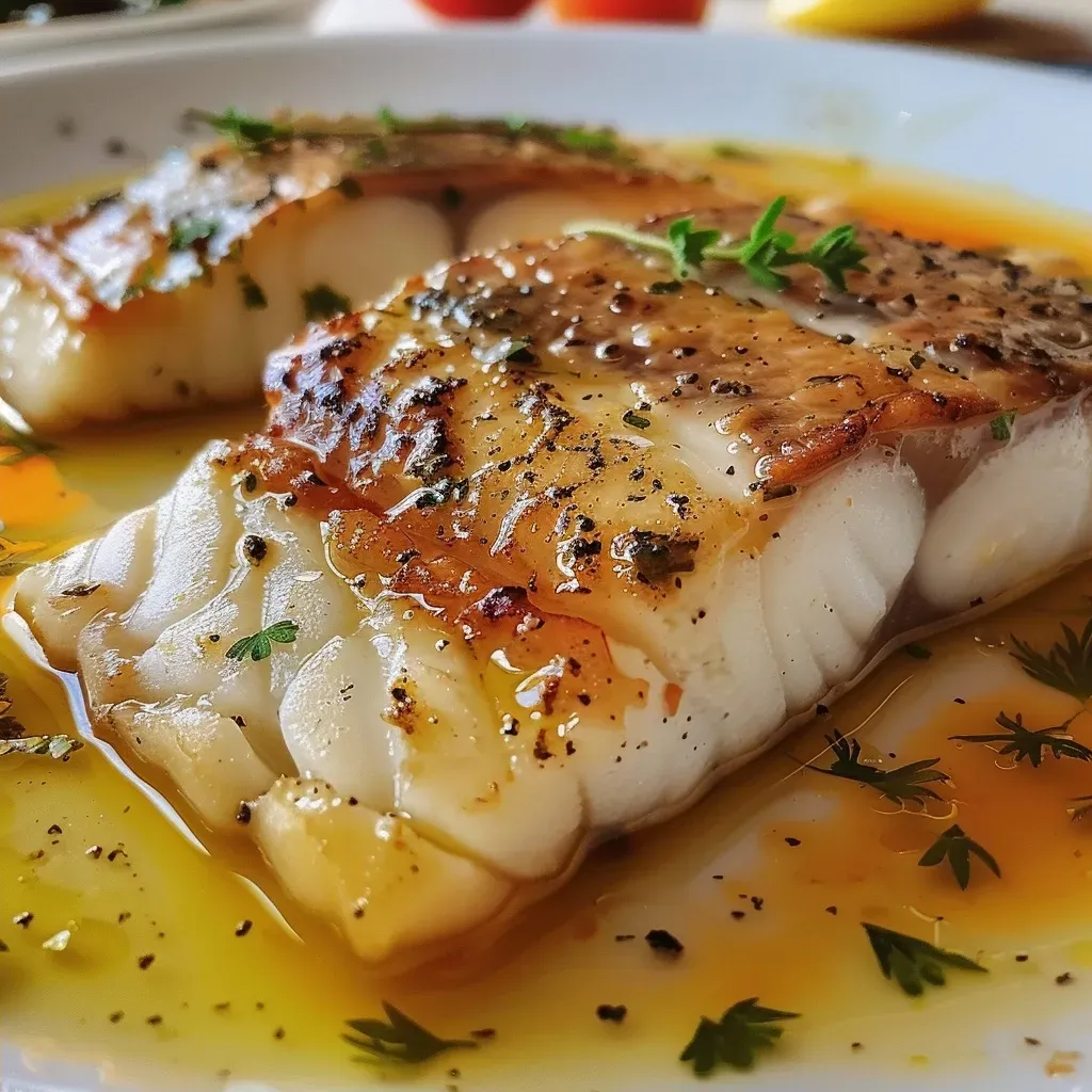 ['Filé de peixe coberto com molho de camarão cremoso.', 'Close-up de filé de peixe ao molho de camarão, com guarnições.', 'Prato de filé de peixe acompanhado de molho de camarão e salsa.', 'Filé de peixe suculento com molho de camarão e tomates.']