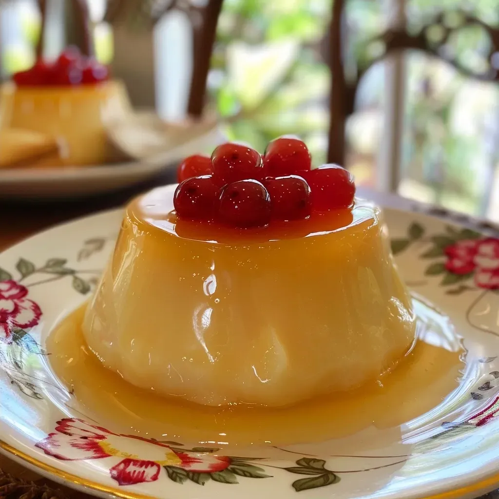 ['Panna cotta de coco e maracujá com textura cremosa.', 'Close-up de panna cotta decorada com polpa de maracujá.', 'Sobremesa panna cotta de coco e maracujá em taça.', 'Panna cotta de coco com cobertura de maracujá fresco.']
