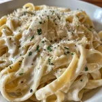 ['Close-up de um prato de fettuccine ao molho Alfredo de abóbora.', 'Pasta Alfredo de abóbora servida em um prato, com detalhes cremosos visíveis.', 'Fettuccine ao molho de abóbora com ingredientes decorativos ao redor.', 'Prato de pasta Alfredo de abóbora, com queijo parmesão e especiarias.']